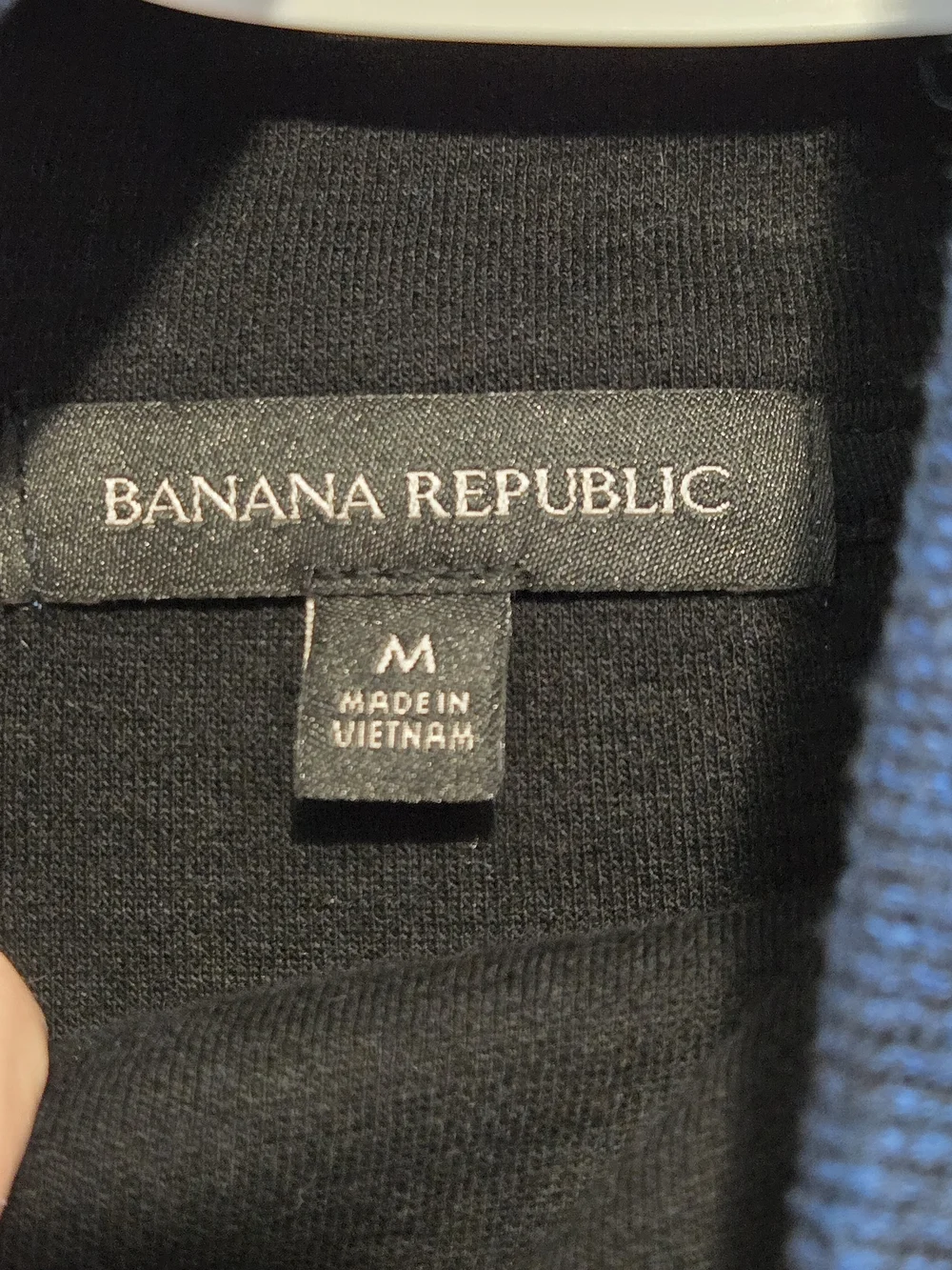 Banana Republic‎ Turtleneck Sweater Medium Blue Knit 100% Cotton Lightweight